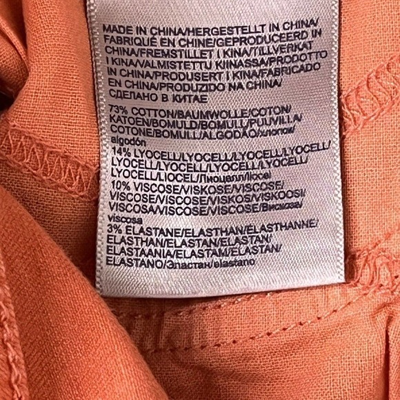 NYDJ Sz 0 Marilyn Ankle Straight Jeans Lift Tuck Technology Stretch Coral NEW - Picture 13 of 16